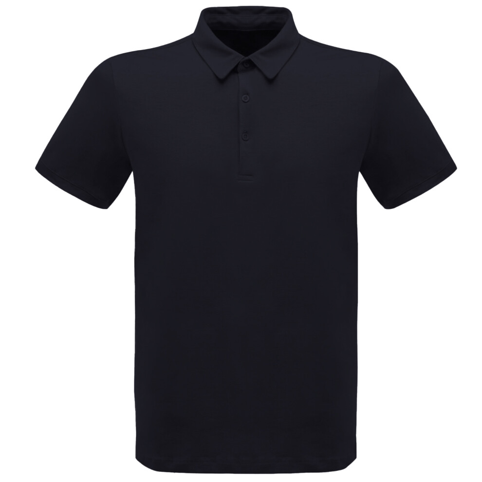 (S, Navy) Regatta Professional Mens Classic 65/35 Short Sleeve Polo Shirt