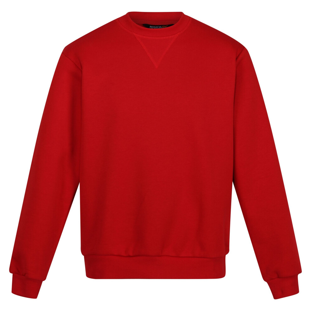 (S, Classic Red) Regatta Mens Pro Crew Neck Sweatshirt