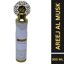 (AREEJ AL MUSK, Pack of 1) Nusuk Air Room Freshener Spray for Home, Car & Office, Long Lasting Fragrance 300 ML, Odor Eliminator, Deodorizer Spray For Room, Car & Wardrobe