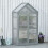 Outsunny Outsunny 80x47x138cm Wood Cold Frame Greenhouse for Plants PC Board Grey 7