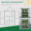 Outsunny Outsunny 80x47x138cm Wood Cold Frame Greenhouse for Plants PC Board Grey 5
