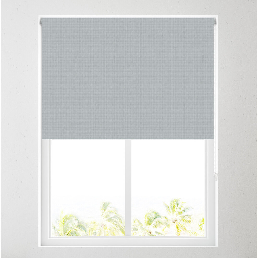 (61cm (2ft), Silver) Blackout Roller Blinds for Windows, Custom Cut to Size - Black Out Thermal Fabric Durable Fittings Easy Fit-image-OPC-PDTKQF2-NEW