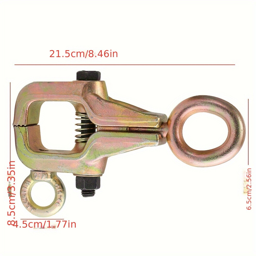 (Yellow) Ton Self-Tightening Repair Tool Pull Clamp Grips Frame Car Body Dent Puller Yellow 9381372464272