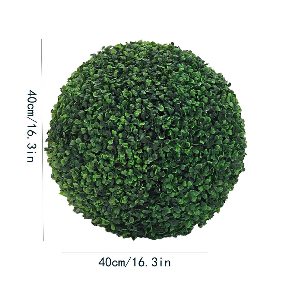 (40cm) Artificial Green Plant Topiary Ball Decorative Balls Home Garden Wedding Decor