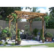 Wooden Pergola Utopia 2m x 2m Garden Structure - Dunster House