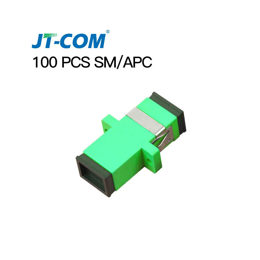 (100pcs SC APC) 50-400Pcs SC Fiber Optic Connector Adapter SC / UPC SM Flange Singlemode Simplex SC-SC APC Coupler Wholesale to