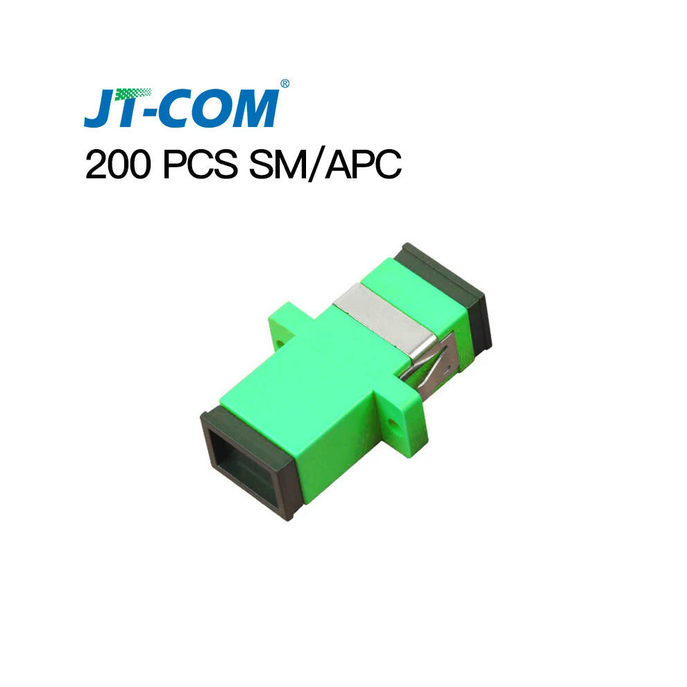 (200pcs SC APC) 50-400Pcs SC Fiber Optic Connector Adapter SC / UPC SM Flange Singlemode Simplex SC-SC APC Coupler Wholesale to