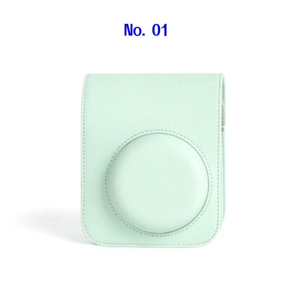 (No. 01) PU Leather Camera Bag For Fujifilm Instax Mini 12 Instant Camera Accessories Protective Camera Case With Adjust Shoulder Strap