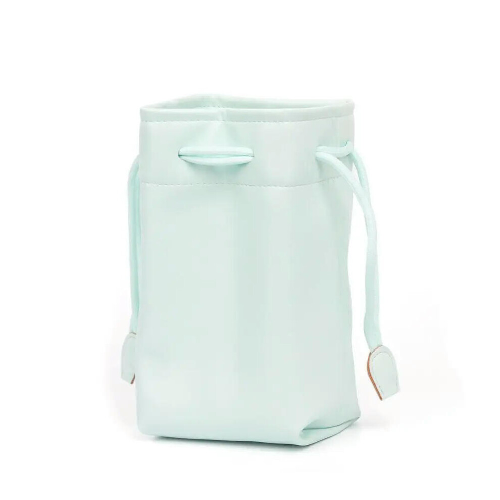(Mint Green) Universal Instant Camera PU Waterproof Drawstring Bag Outdoor Portable Storage Case for Instax Mini 12/11/9/8/90/EVO/Liplay-image-OPC-PDTKZRN-NEW