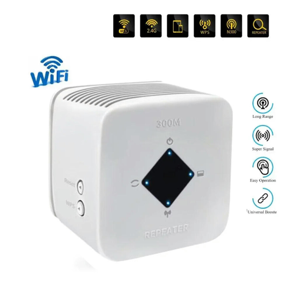 (US PLUG) 300Mbps WiFi Repeater WiFi Extender Amplifier WiFi Booster Wi Fi Signal 802.11N Long Range Wireless Wi-Fi Repeater Access Point