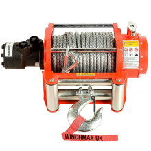 15,000lb Hydraulic Winch. 25m x 12mm Steel Rope.