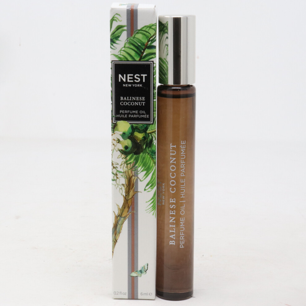 Nest To Nest Balinese Coconut By Nest Perfume Oil 0.2Oz/6Ml Rollerball New With Box