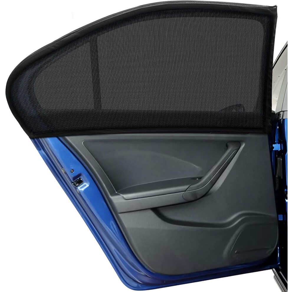 DIZA100 Car Side Window Sun Shade 2Pack, Sun Shade Blocking Mosquito Net, Protection for Kids/Baby/Adults/Pets - 42"x20" Fits All 98% Cars