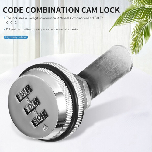 Alloy Code Combination Cam lock Keyless silver 1