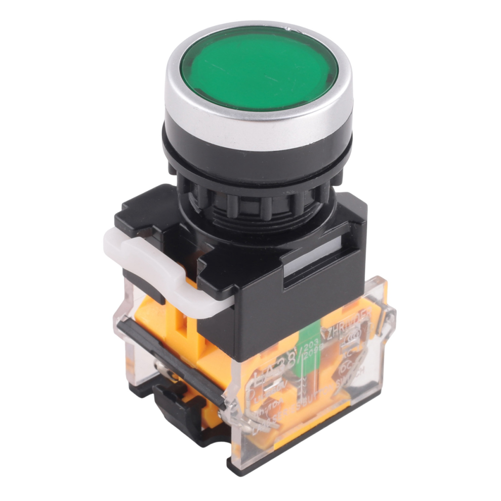 La38-11/203 Momentary Heavy Duty Switch Green 4851529443535