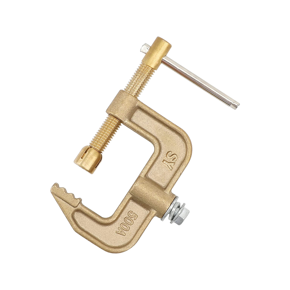 Welding Ground Clamp, 500A Current G-Type Solid Brass Ground Clamp 4851529441999