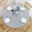 Round Tablecloth with Elastic Edge Waterproof Oil Proof Table Cloth 2