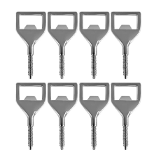Bottles Opener Kits 8 Pack Blank Stainless Steel Opener Insert DIY