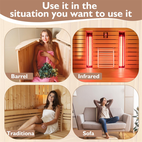 Sauna Backrest, Wooden Sauna Backrest, Ergonomic S-Shaped Backrest 2