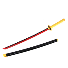 Demon Slayer Tsugikuni LED Light Up Sword USB C Rechargable 40 Inch Wood & Plastic Cosplay Prop Replica