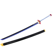 Demon Slayer Giyuu LED Light Up Sword USB C Rechargable 40 Inch Wood & Plastic Cosplay Prop Replica