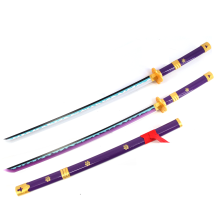 One Piece Purple Enma LED Light Up Sword USB C Rechargable 40 Inch Wood & Plastic Cosplay Prop Replica
