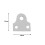 (Paquet de 4) support de plaque d'image de miroir blanc suspendu 3
