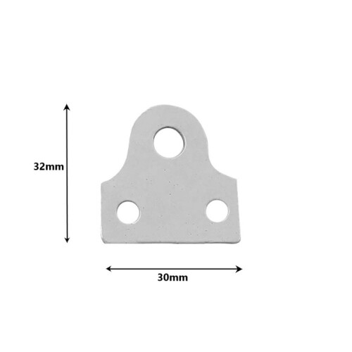 (Paquet de 4) support de plaque d'image de miroir blanc suspendu 2
