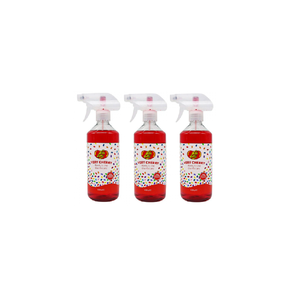 Jelly Belly Very Cherry Scented Disinfectant Trigger Spray Kill Bacteria 3x500ml