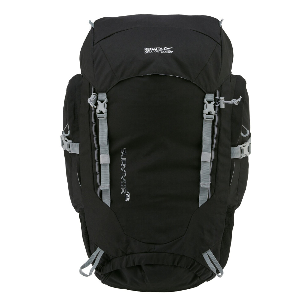 Regatta Survivor V4 65L Breathable Outdoor Walking Backpack Rucksack - Black