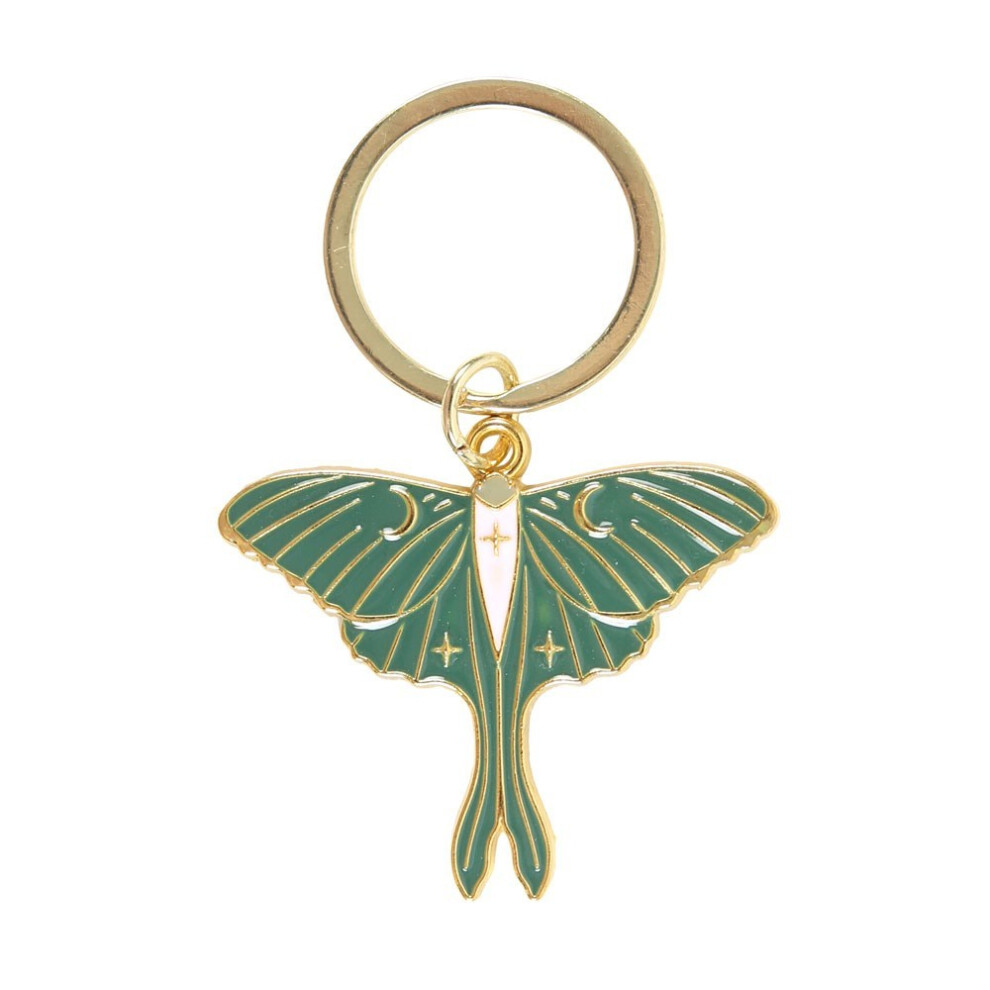 Something Different Unisex Green Luna Moth Keyring