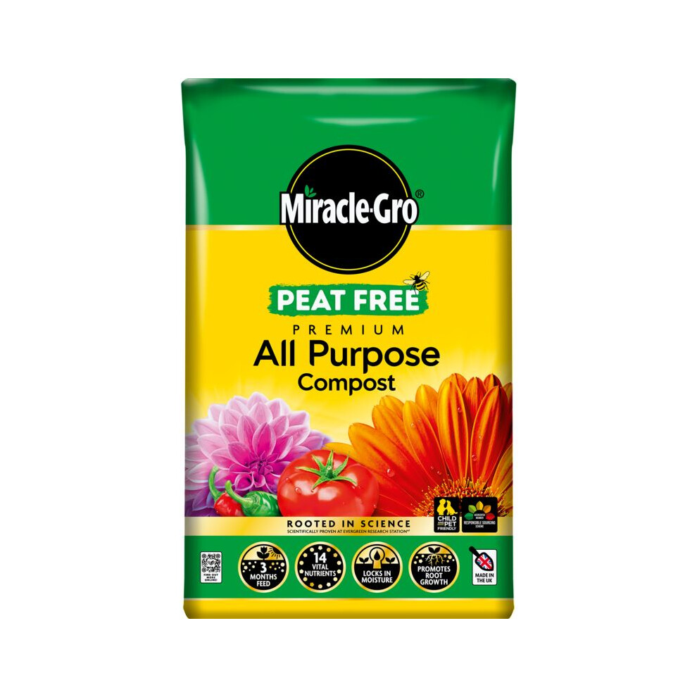 Miracle-Gro - All Purpose Peat Free Compost - 50L