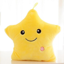 Star/child Shaped Soft Light Up Cushion (yellow Star)