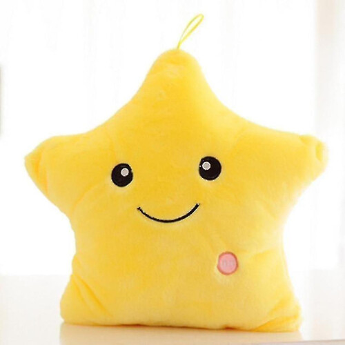 Star/child Shaped Soft Light Up Cushion (yellow Star)