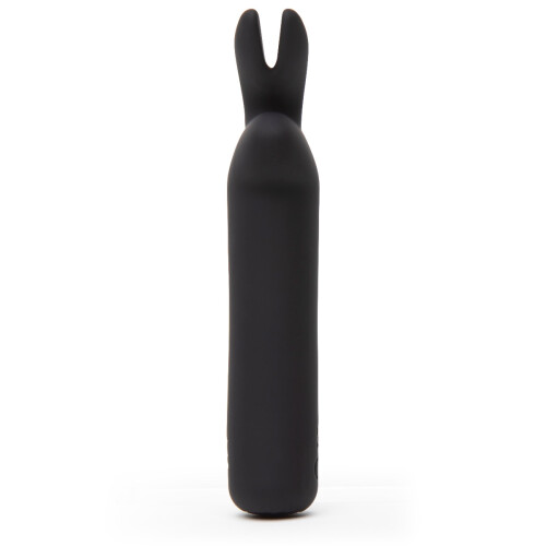 Happy Rabbit Rechargeable Vibrating Bullet - Black 1