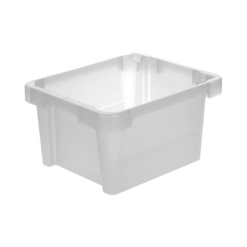 Stacking Storage Box 22L Transparent 43 x 35 x 23 cm
