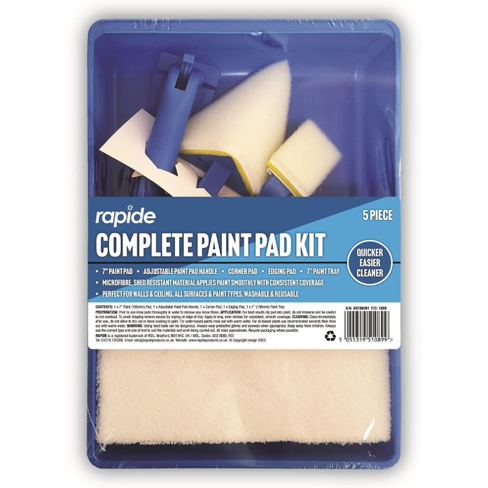 RAPIDE 7" Complete Paint Pad Kit - 5PC-image-OPC-PDTMGM6-NEW
