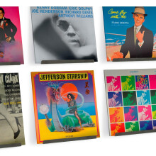 Hudson Hifi LP Vinyl Record Wall Display 6 Pack Grey