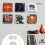 Hudson Hifi LP Vinyl Record Wall Display 6 Pack Grey 3