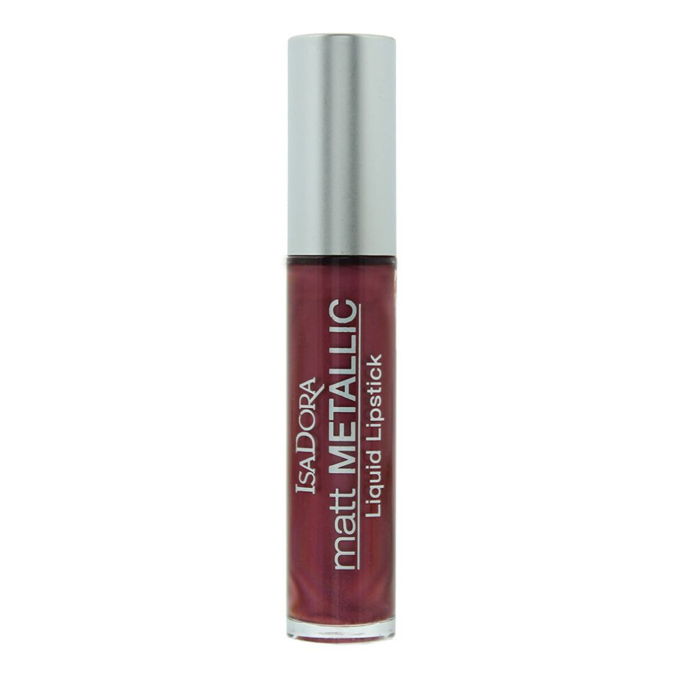 Women's Isadora Matt Metallic 83 Bite Lipstick Burgundy 7Ml - Image 6