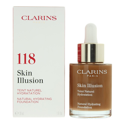 Clarins Clarins Skin Illusion Hydrating SPF 15 118 Sienna Foundation 30ml For Women