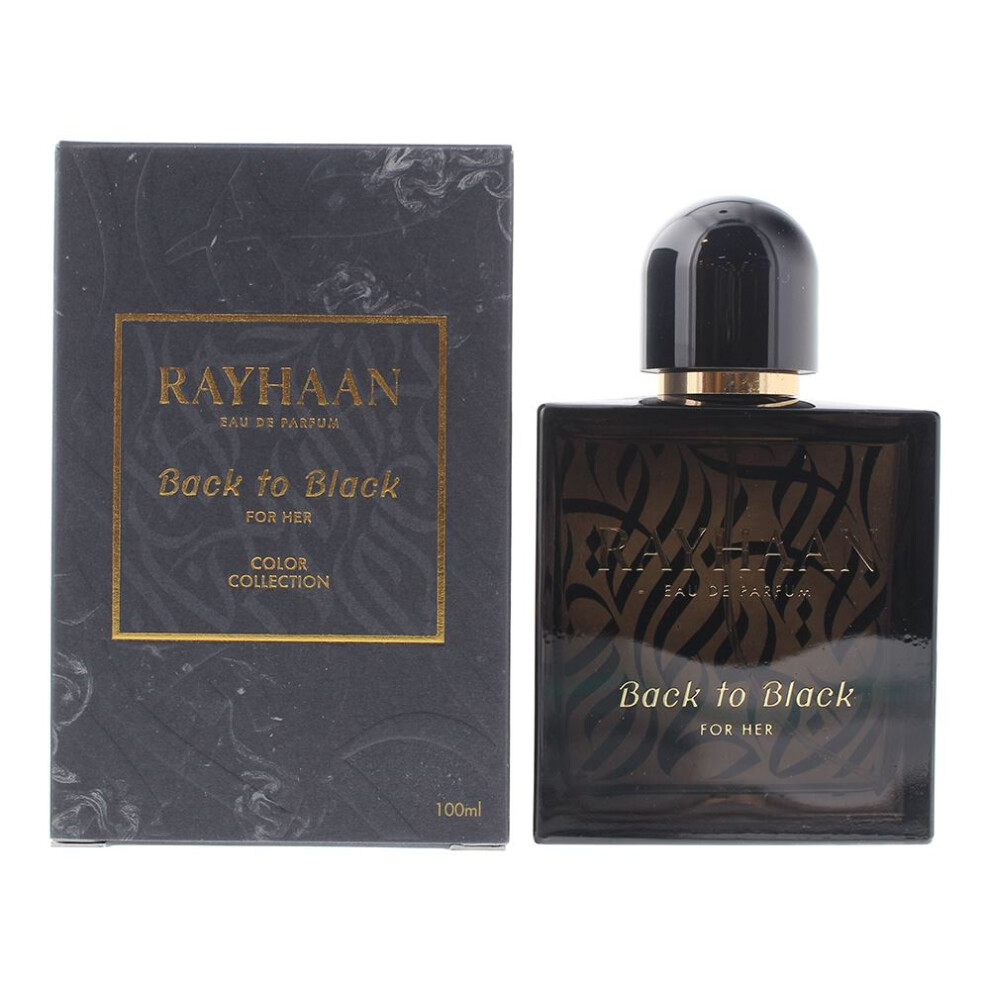 Rayhaan Black Back To 100Ml Edp Spray