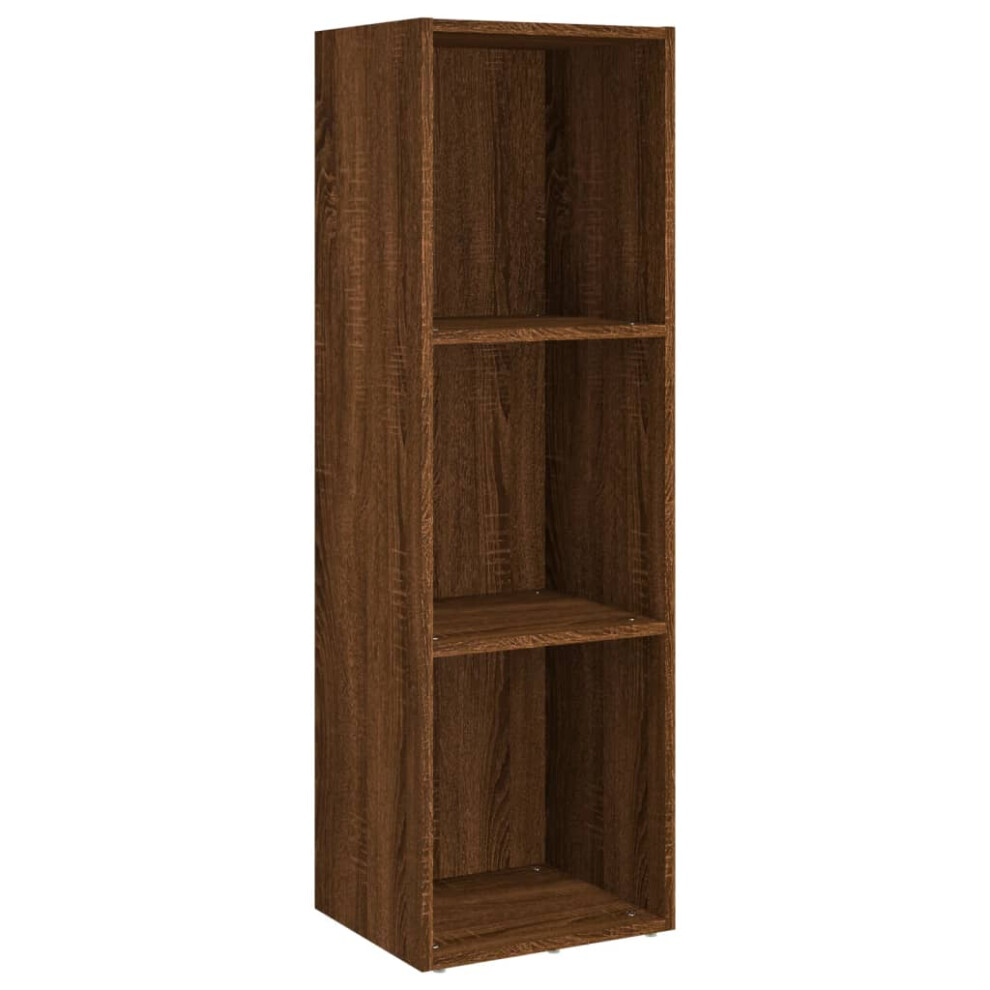 (brown oak) vidaXL Book Cabinet/TV Cabinet Engineered Wood Highboard Cupboard Bookshelf