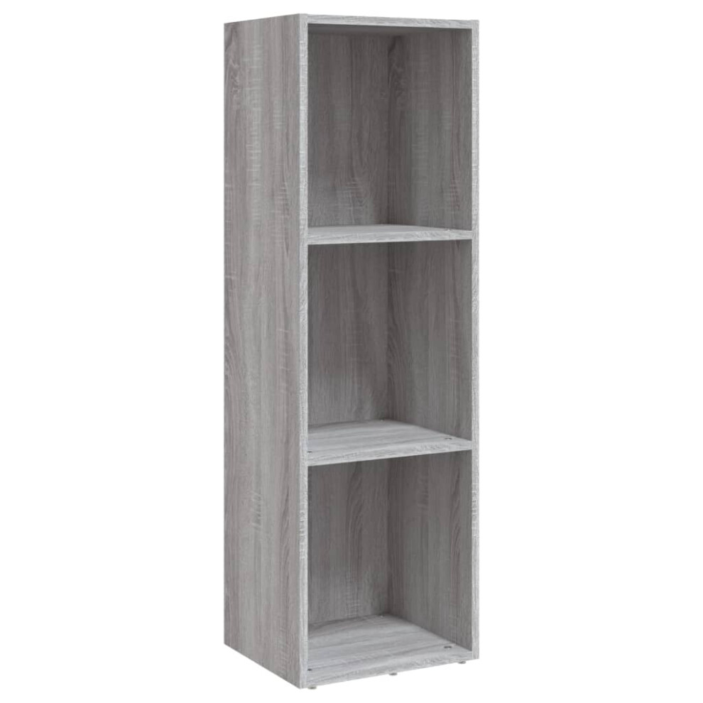 (grey sonoma) vidaXL Book Cabinet/TV Cabinet Engineered Wood Highboard Cupboard Bookshelf