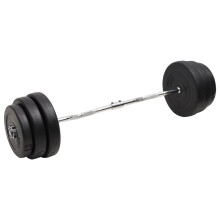 (90 kg, 1) vidaXL Barbell Set Fitness Free Weight Plate Set Dumbbell Set Workout Tool