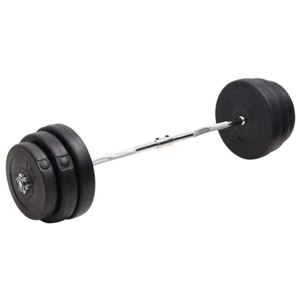 Vidaxl (90 Kg, 2) Barbell Set Fitness Free Weight Plate Set Dumbbell Set Workout Tool