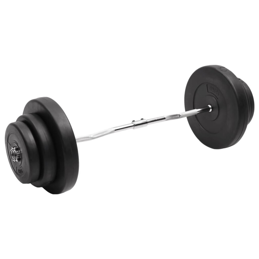 (60 kg, 2) vidaXL Barbell Set Fitness Free Weight Plate Set Dumbbell Set Workout Tool