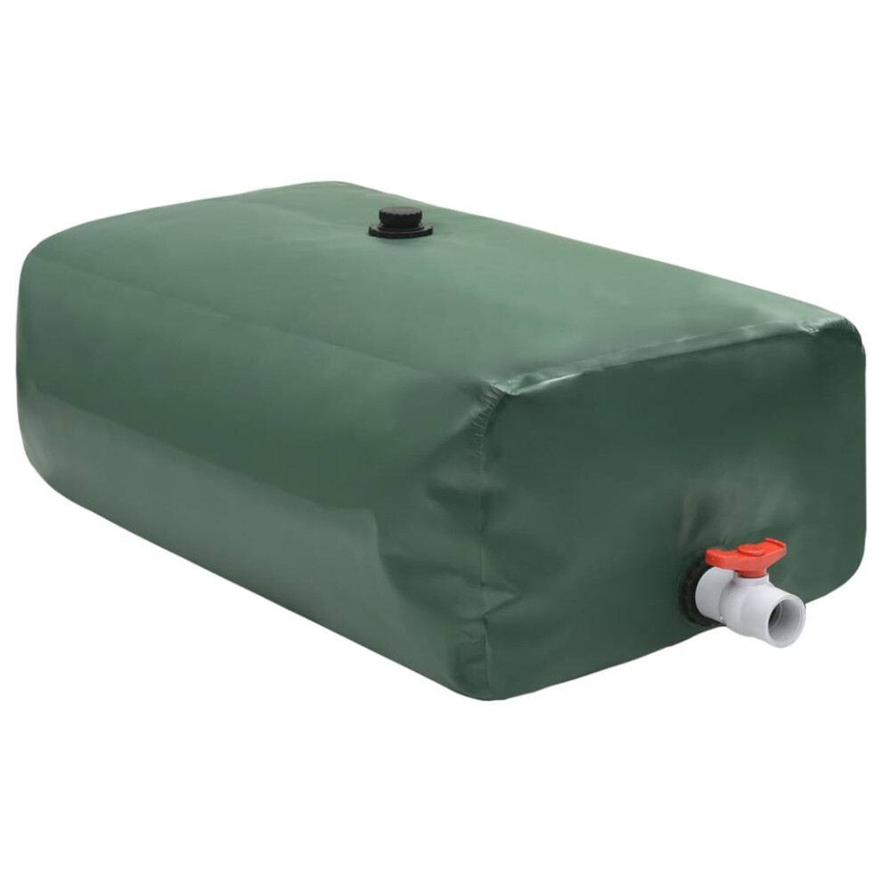 (green, 670 l) Collapsible Water Tank PVC Water Storage Collecting Tank Unit 3000 L/6000 L