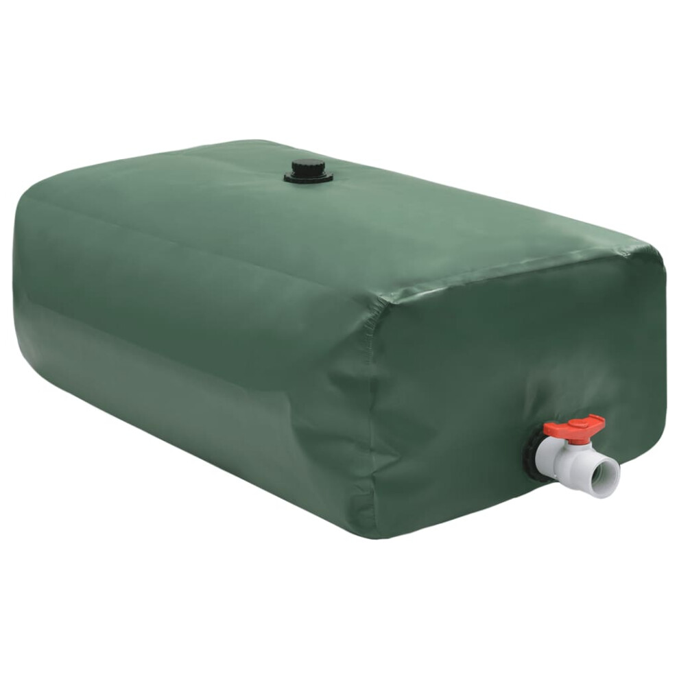 (green, 1500 l) Collapsible Water Tank PVC Water Storage Collecting Tank Unit 3000 L/6000 L