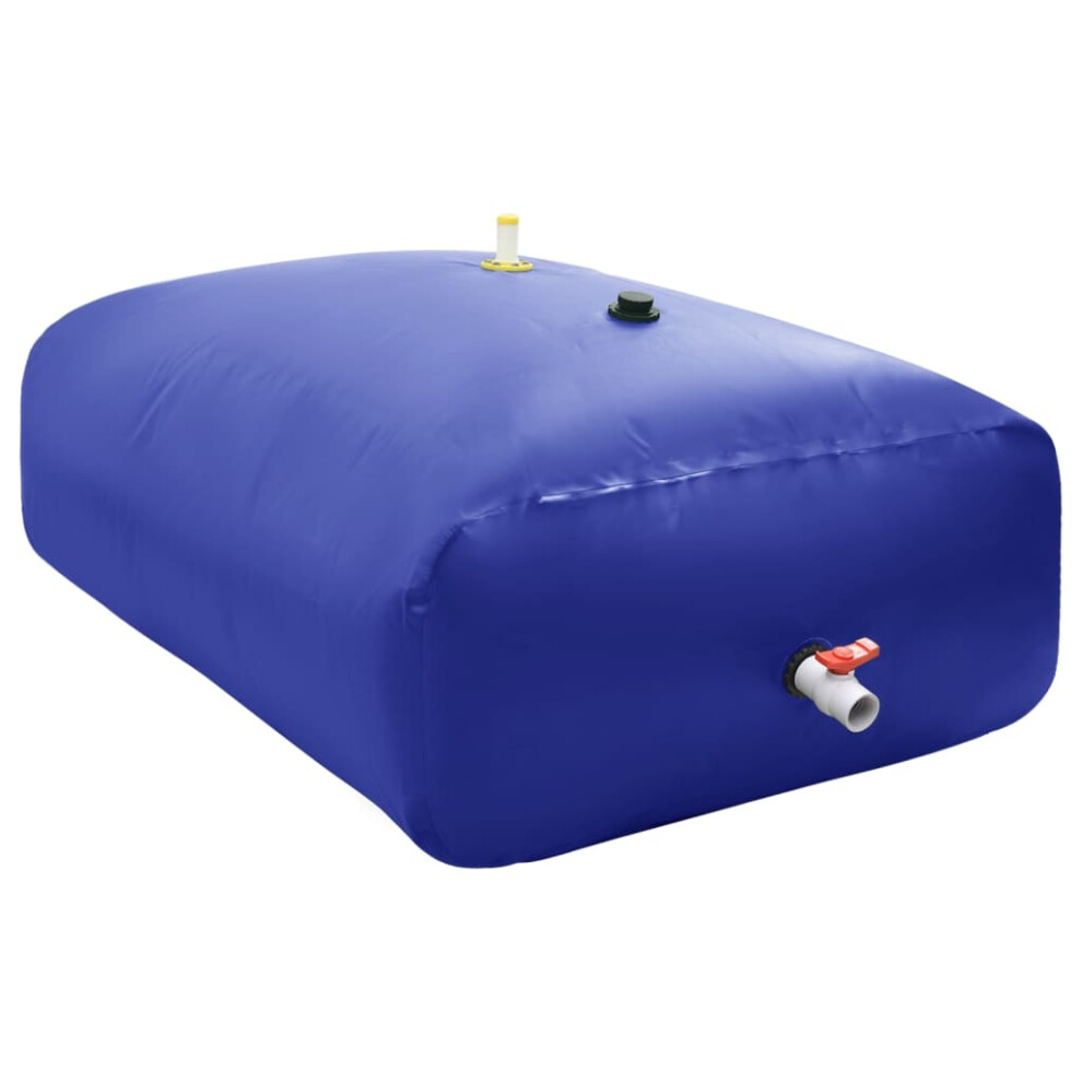 (blue, 3000 l) Collapsible Water Tank PVC Water Storage Collecting Tank Unit 3000 L/6000 L